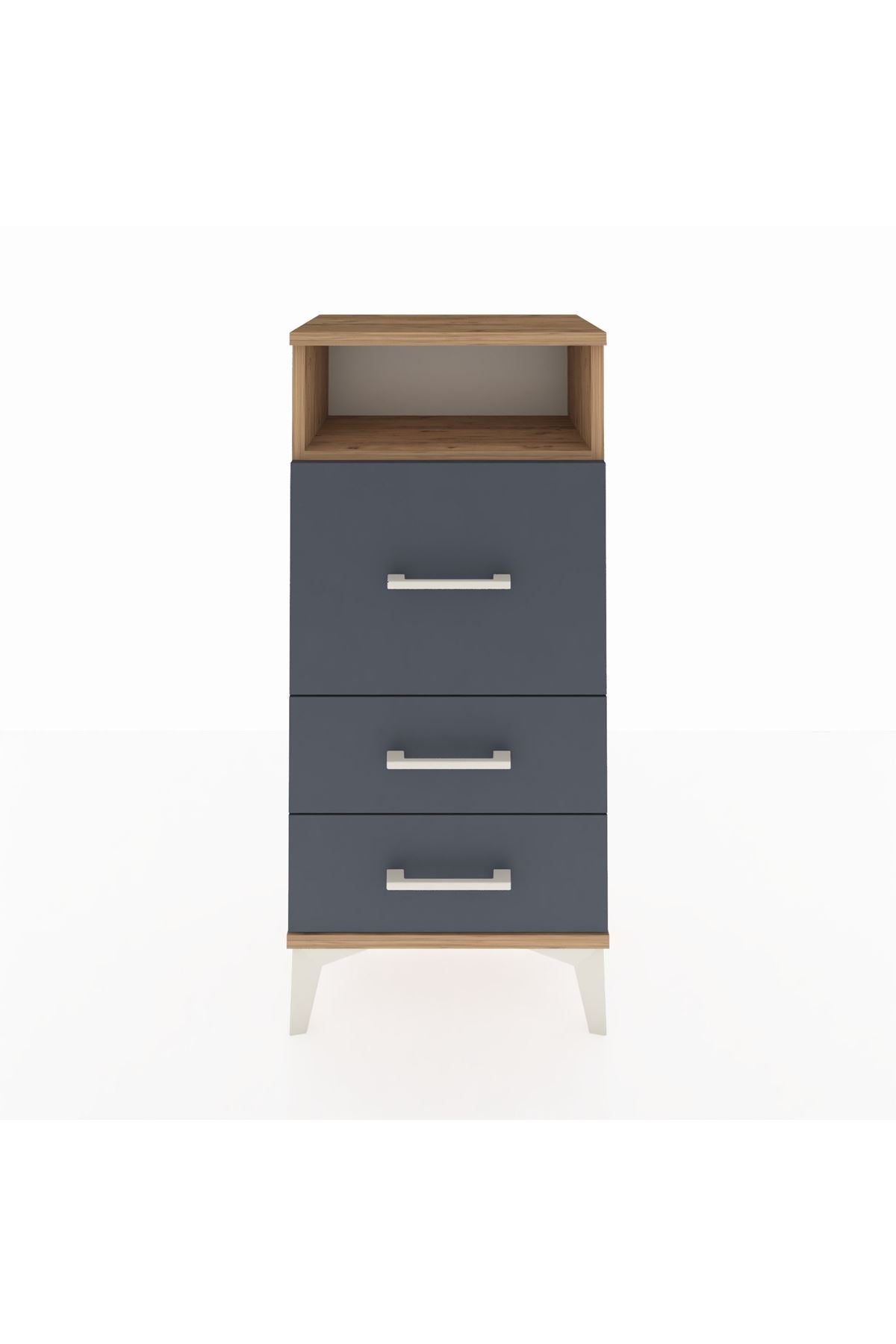Arges Komodin Tek Raflı 3 Çekmeceli 44x30x96 - S09M019V8A