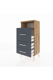 Arges Komodin Tek Raflı 3 Çekmeceli 44x30x96 - S09M019V8A