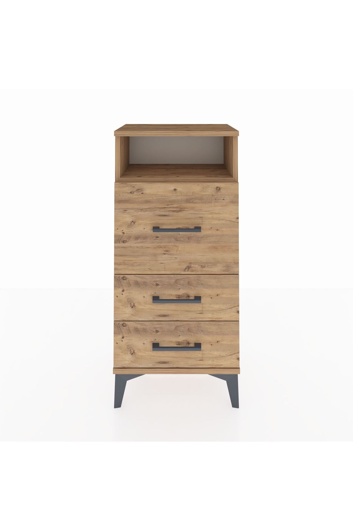 Arges Komodin Tek Raflı 3 Çekmeceli 44x30x96 - S09M019V9A