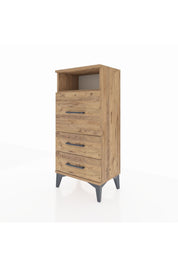 Arges Komodin Tek Raflı 3 Çekmeceli 44x30x96 - S09M019V9A
