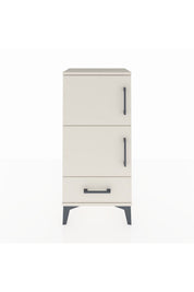 Arges Komodin 4 Raflı Tek Çekmeceli 2 Kapaklı 44x30x96 - S09M020V1A