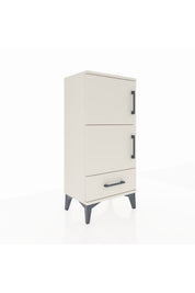 Arges Komodin 4 Raflı Tek Çekmeceli 2 Kapaklı 44x30x96 - S09M020V1A