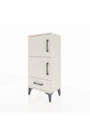 Arges Komodin 4 Raflı Tek Çekmeceli 2 Kapaklı 44x30x96 - S09M020V1A