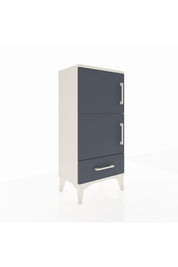 Arges Komodin 4 Raflı Tek Çekmeceli 2 Kapaklı 44x30x96 - S09M020V2A