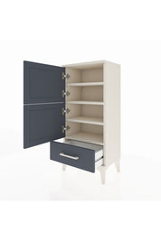 Arges Komodin 4 Raflı Tek Çekmeceli 2 Kapaklı 44x30x96 - S09M020V2A