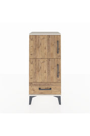 Arges Komodin 4 Raflı Tek Çekmeceli 2 Kapaklı 44x30x96 - S09M020V3A