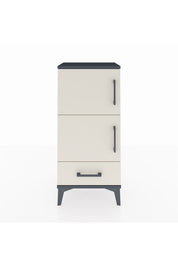 Arges Komodin 4 Raflı Tek Çekmeceli 2 Kapaklı 44x30x96 - S09M020V4A