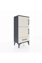 Arges Komodin 4 Raflı Tek Çekmeceli 2 Kapaklı 44x30x96 - S09M020V4A