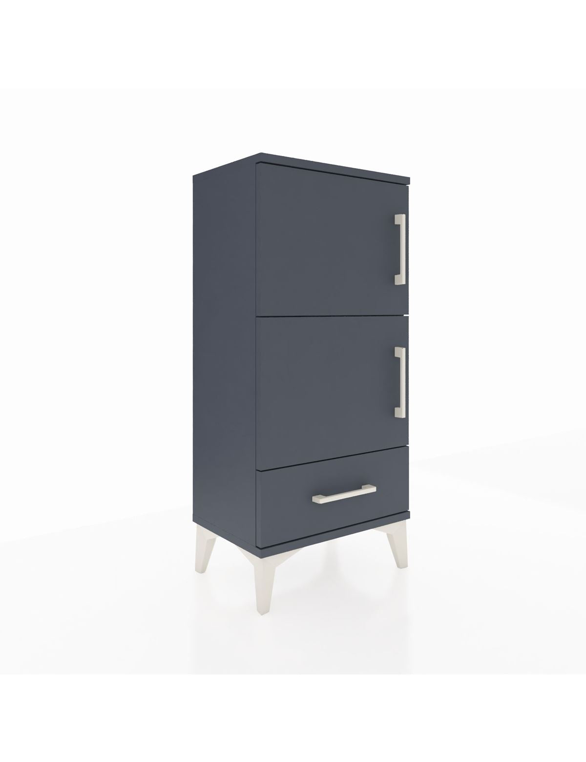 Arges Komodin 4 Raflı Tek Çekmeceli 2 Kapaklı 44x30x96 - S09M020V5A