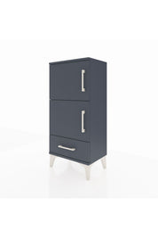 Arges Komodin 4 Raflı Tek Çekmeceli 2 Kapaklı 44x30x96 - S09M020V5A