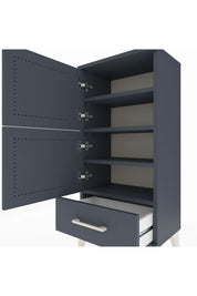 Arges Komodin 4 Raflı Tek Çekmeceli 2 Kapaklı 44x30x96 - S09M020V5A