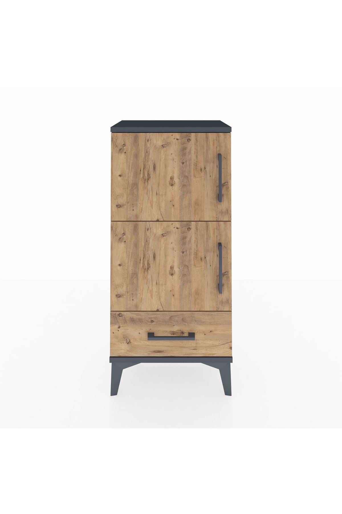 Arges Komodin 4 Raflı Tek Çekmeceli 2 Kapaklı 44x30x96 - S09M020V6A