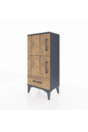 Arges Komodin 4 Raflı Tek Çekmeceli 2 Kapaklı 44x30x96 - S09M020V6A