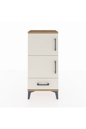 Arges Komodin 4 Raflı Tek Çekmeceli 2 Kapaklı 44x30x96 - S09M020V7A