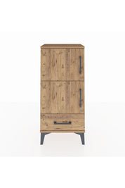 Arges Komodin 4 Raflı Tek Çekmeceli 2 Kapaklı 44x30x96 - S09M020V9A
