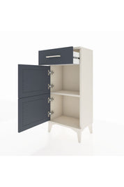 Arges Komodin Tek Raflı Tek Çekmeceli 2 Kapaklı 44x30x96 - S09M021V2A