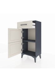 Arges Komodin Tek Raflı Tek Çekmeceli 2 Kapaklı 44x30x96 - S09M021V4A