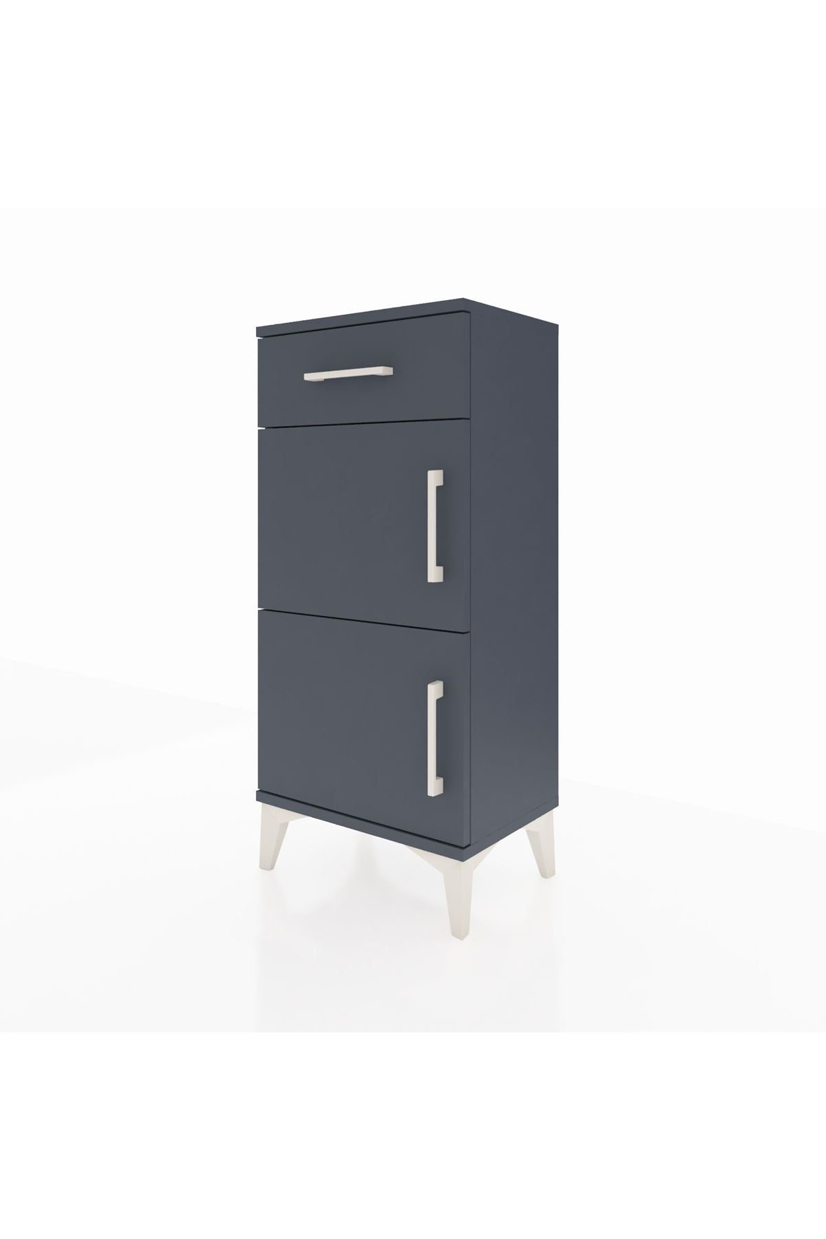 Arges Komodin Tek Raflı Tek Çekmeceli 2 Kapaklı 44x30x96 - S09M021V5A