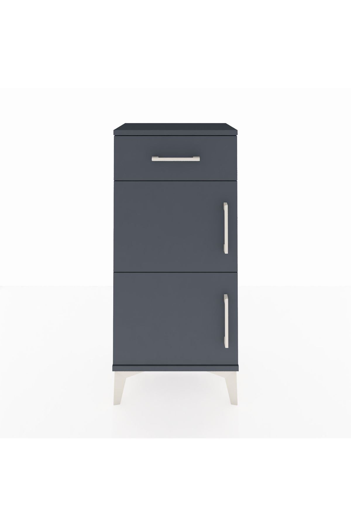 Arges Komodin Tek Raflı Tek Çekmeceli 2 Kapaklı 44x30x96 - S09M021V5A