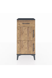 Arges Komodin Tek Raflı Tek Çekmeceli 2 Kapaklı 44x30x96 - S09M021V6A