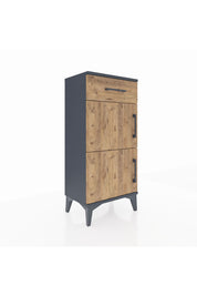 Arges Komodin Tek Raflı Tek Çekmeceli 2 Kapaklı 44x30x96 - S09M021V6A
