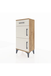 Arges Komodin Tek Raflı Tek Çekmeceli 2 Kapaklı 44x30x96 - S09M021V7A