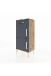 Arges Komodin Tek Raflı Tek Çekmeceli 2 Kapaklı 44x30x96 - S09M021V8A