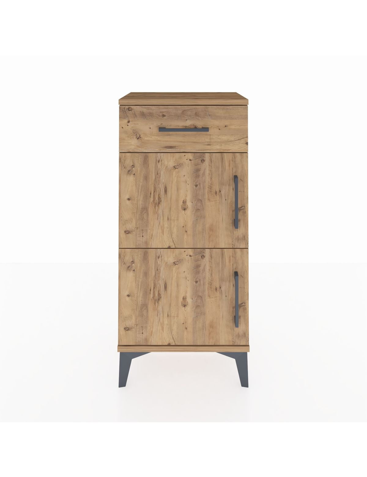 Arges Komodin Tek Raflı Tek Çekmeceli 2 Kapaklı 44x30x96 - S09M021V9A