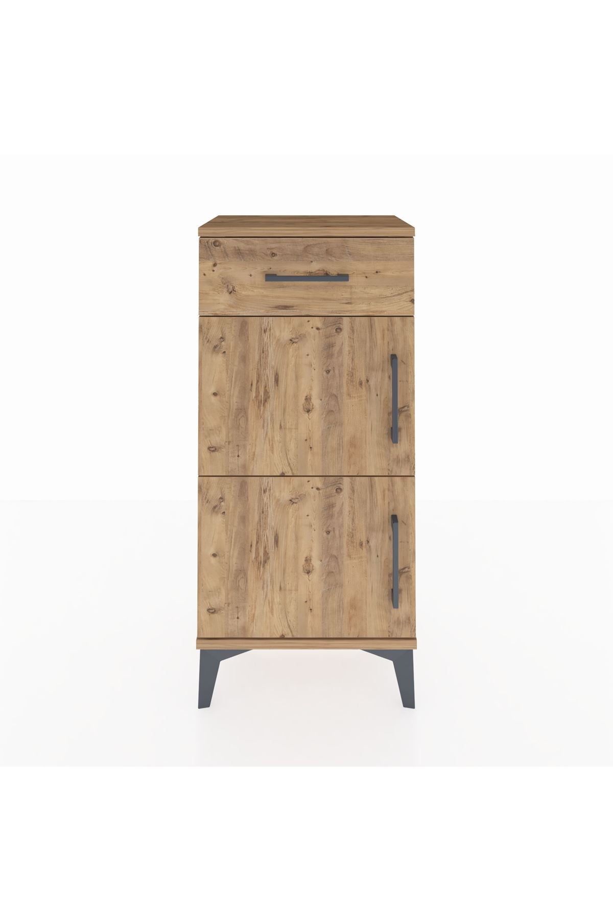 Arges Komodin Tek Raflı Tek Çekmeceli 2 Kapaklı 44x30x96 - S09M021V9A