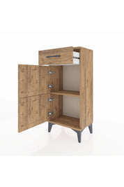 Arges Komodin Tek Raflı Tek Çekmeceli 2 Kapaklı 44x30x96 - S09M021V9A
