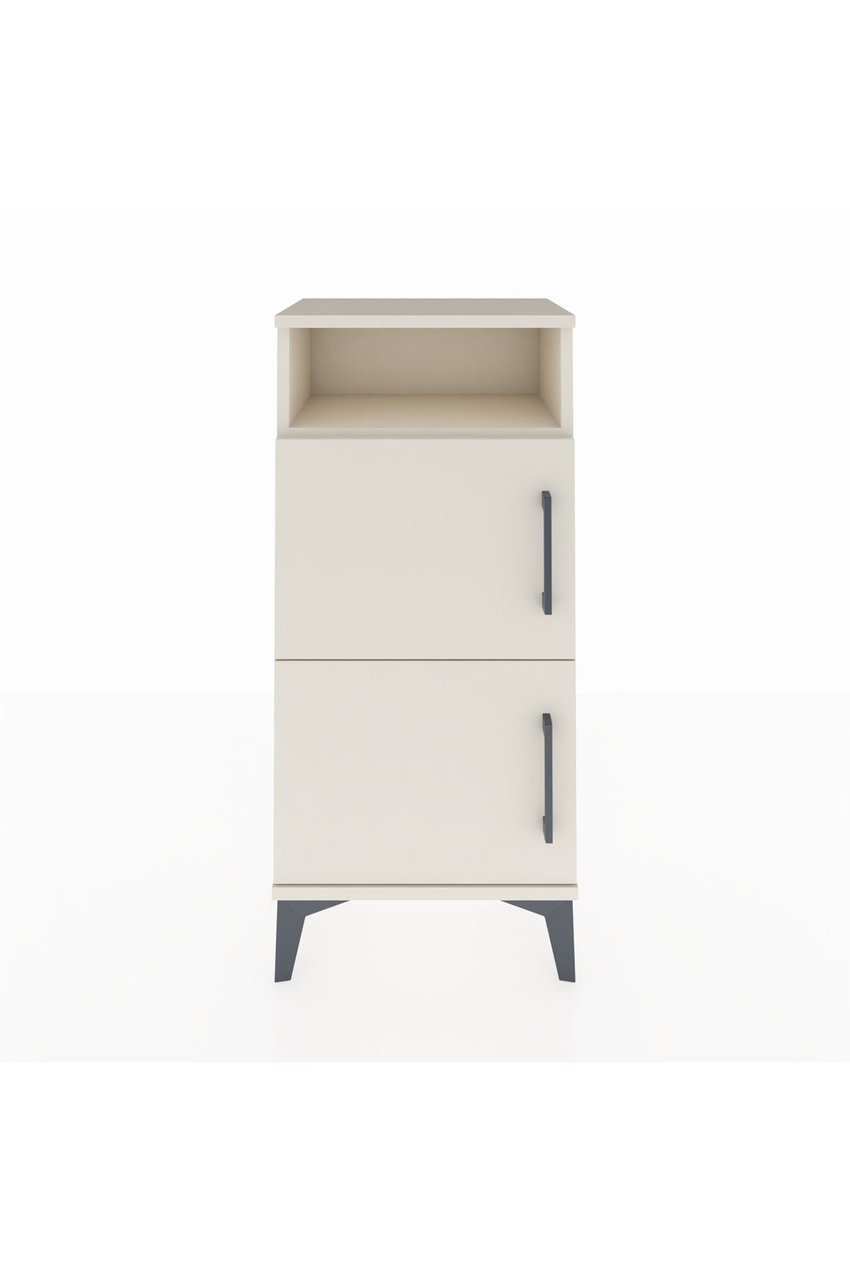 Arges Komodin Tek Raflı 2 Kapaklı 44x30x96 - S09M022V1A
