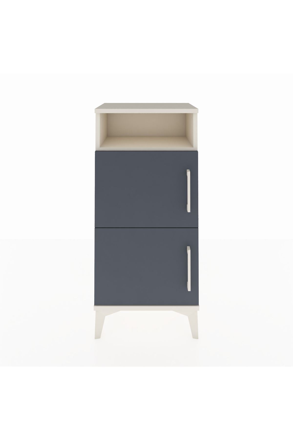 Arges Komodin Tek Raflı 2 Kapaklı 44x30x96 - S09M022V2A
