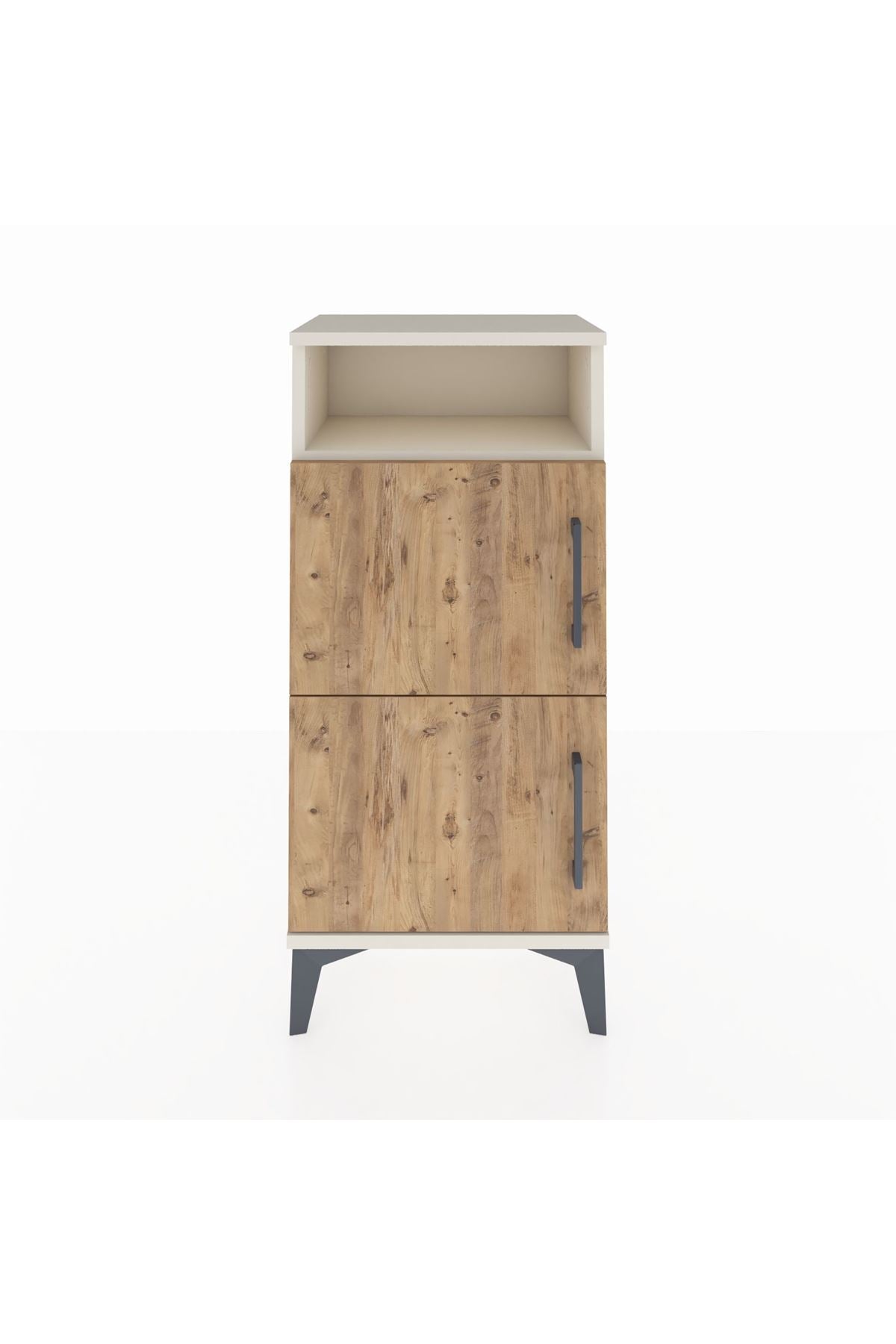 Arges Komodin Tek Raflı 2 Kapaklı 44x30x96 - S09M022V3A