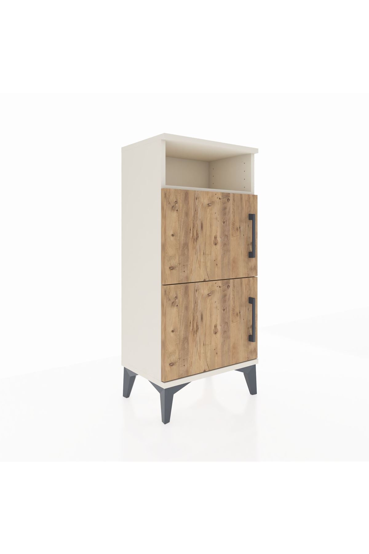 Arges Komodin Tek Raflı 2 Kapaklı 44x30x96 - S09M022V3A