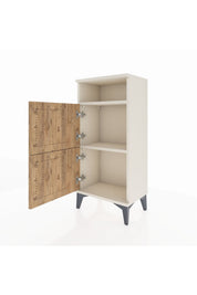 Arges Komodin Tek Raflı 2 Kapaklı 44x30x96 - S09M022V3A