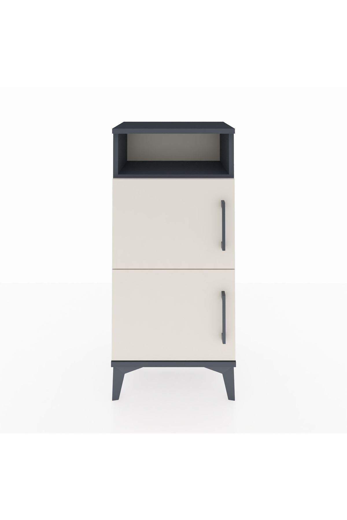 Arges Komodin Tek Raflı 2 Kapaklı 44x30x96 - S09M022V4A