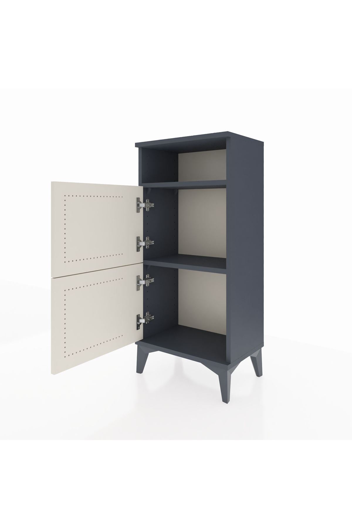 Arges Komodin Tek Raflı 2 Kapaklı 44x30x96 - S09M022V4A