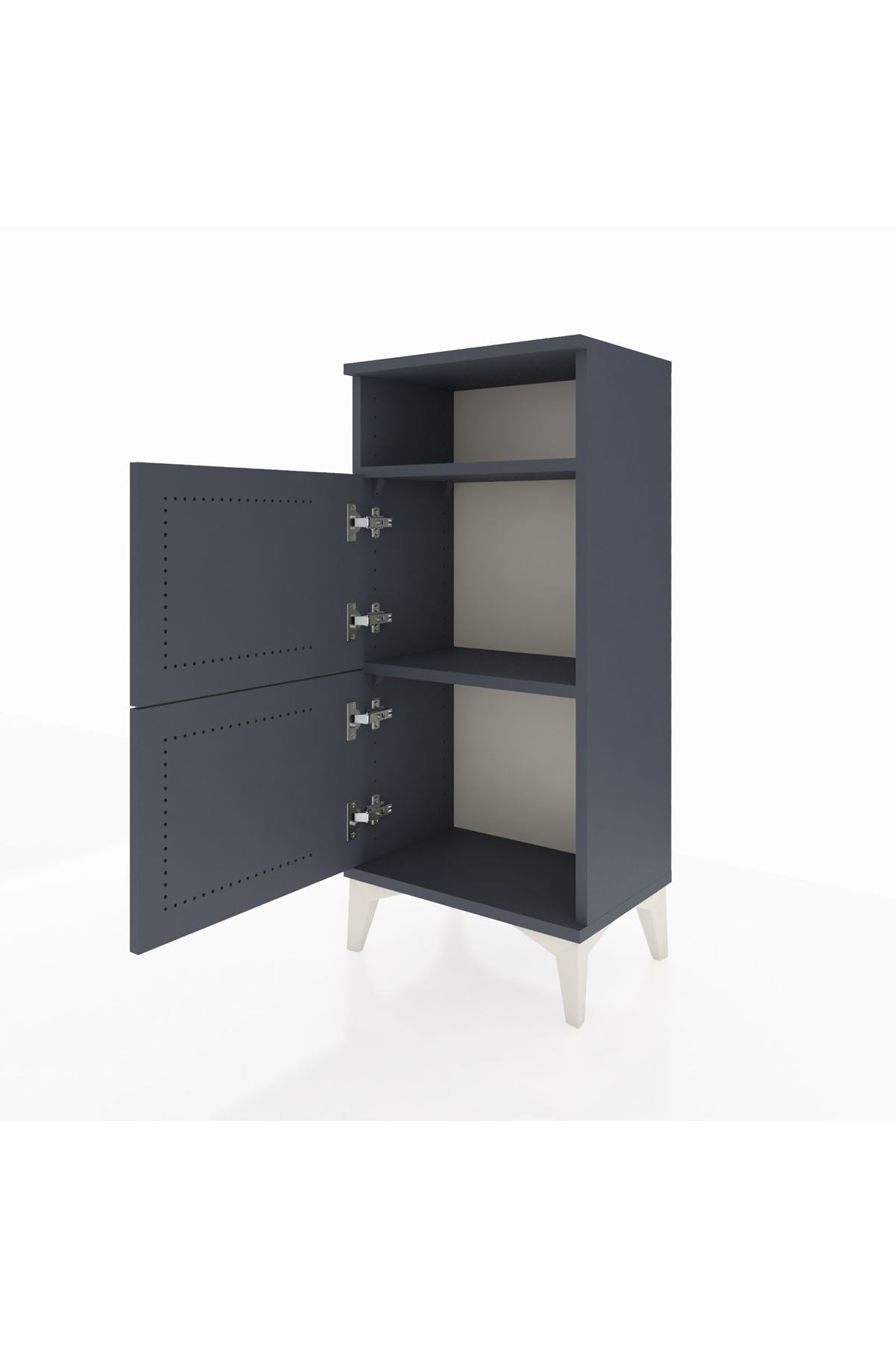 Arges Komodin Tek Raflı 2 Kapaklı 44x30x96 - S09M022V5A