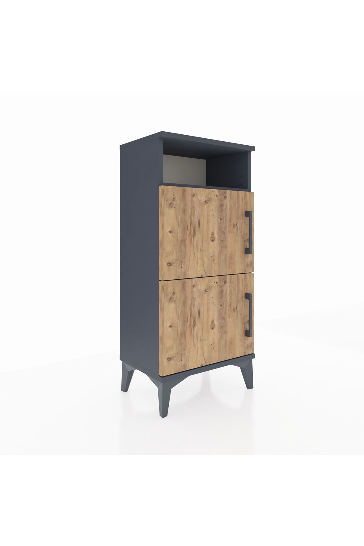 Arges Komodin Tek Raflı 2 Kapaklı 44x30x96 - S09M022V6A