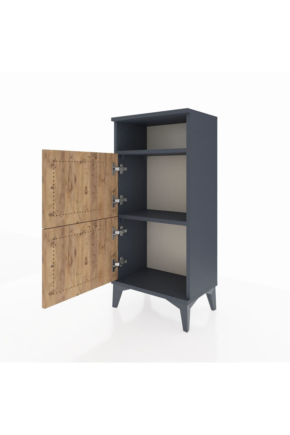 Arges Komodin Tek Raflı 2 Kapaklı 44x30x96 - S09M022V6A