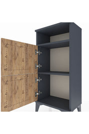 Arges Komodin Tek Raflı 2 Kapaklı 44x30x96 - S09M022V6A
