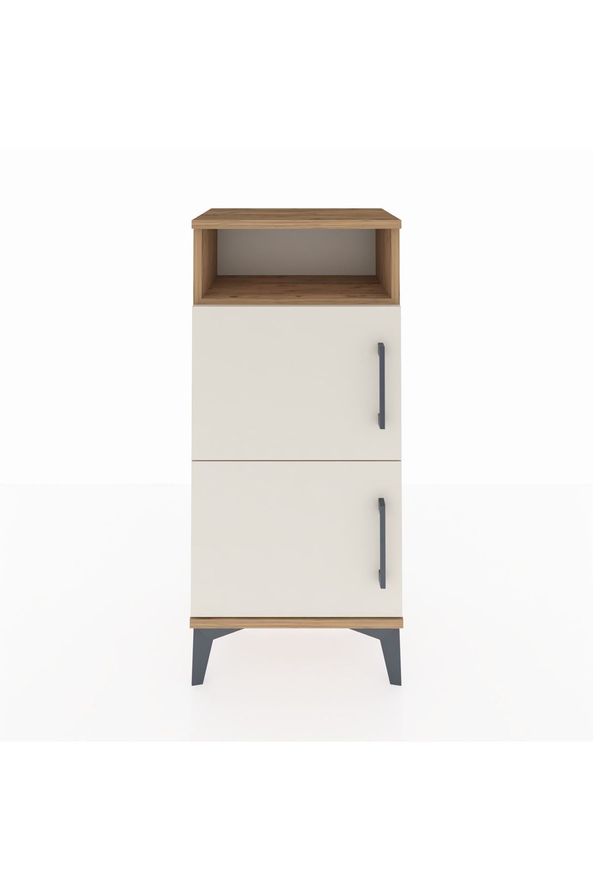 Arges Komodin Tek Raflı 2 Kapaklı 44x30x96 - S09M022V7A