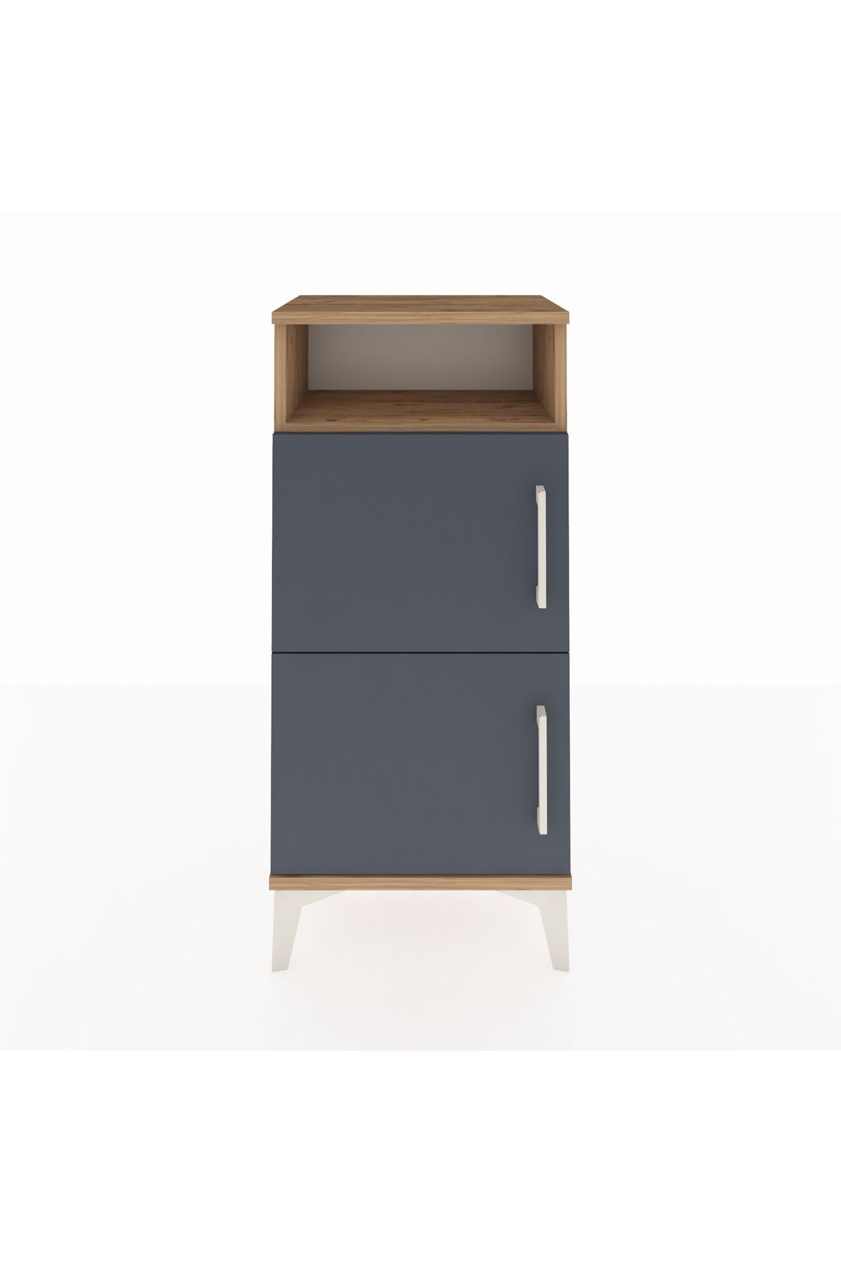 Arges Komodin Tek Raflı 2 Kapaklı 44x30x96 - S09M022V8A