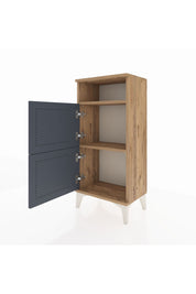 Arges Komodin Tek Raflı 2 Kapaklı 44x30x96 - S09M022V8A