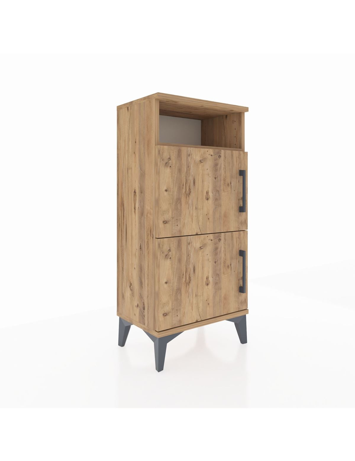 Arges Komodin Tek Raflı 2 Kapaklı 44x30x96 - S09M022V9A
