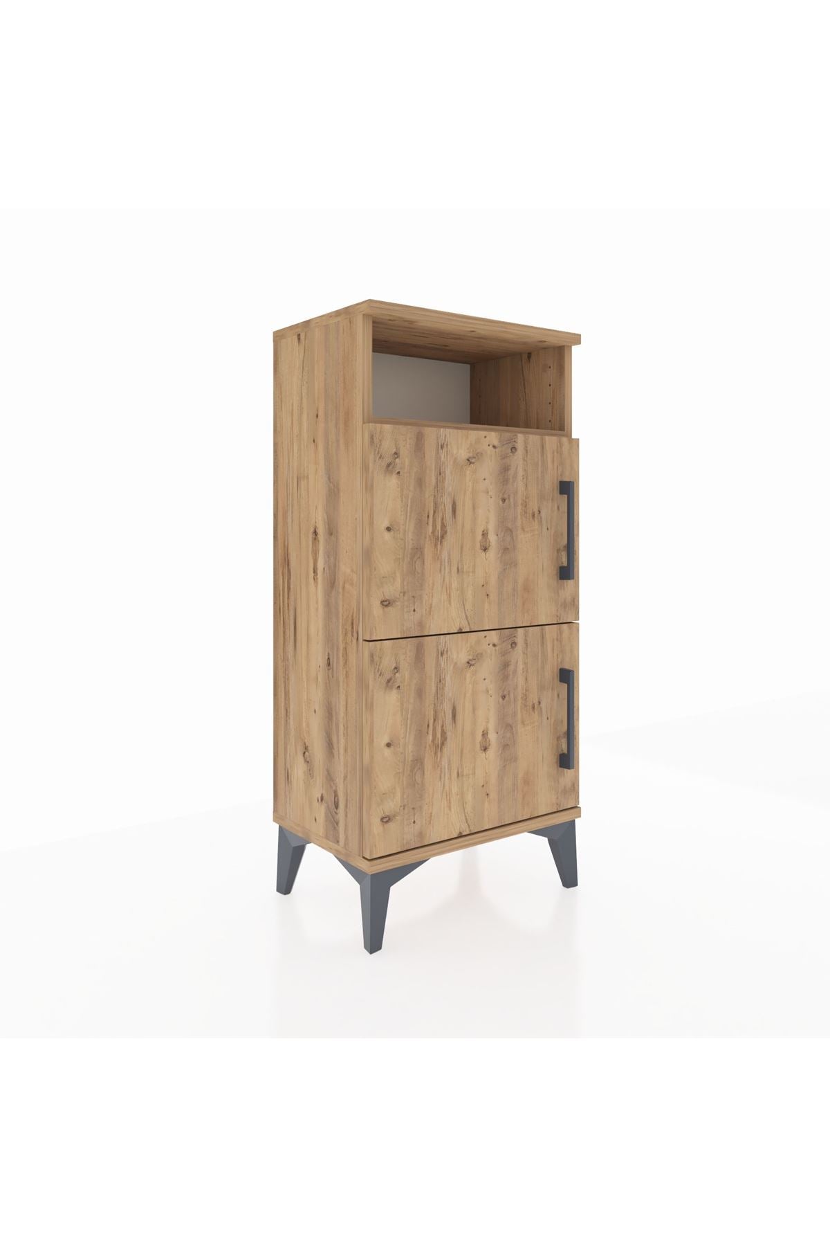 Arges Komodin Tek Raflı 2 Kapaklı 44x30x96 - S09M022V9A