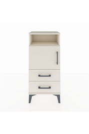 Arges Komodin 2 Raflı 2 Çekmeceli Tek Kapaklı 44x30x96 - S09M023V1A