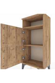 Arges Komodin Tek Raflı 2 Kapaklı 44x30x96 - S09M022V9A