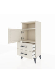 Arges Komodin 2 Raflı 2 Çekmeceli Tek Kapaklı 44x30x96 - S09M023V1A