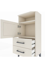 Arges Komodin 2 Raflı 2 Çekmeceli Tek Kapaklı 44x30x96 - S09M023V1A
